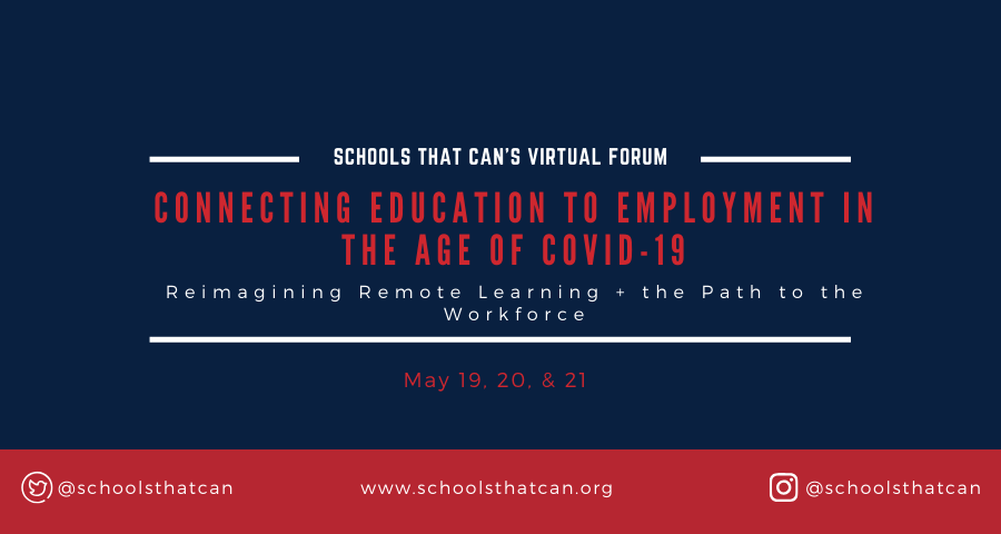 ErinSTCPgh's tweet photo. .@SchoolsThatCan is asking a bold question: What does it mean to connect education to employment in the age of #COVID19? Join renowned business and education leaders in conversation at the virtual #STCForum2020. Register for free:  https://t.co/xIKba7URkJ https://t.co/W6kZQ4ANLm