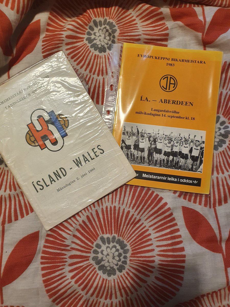 AshcroftTheRed's tweet photo. Today's lockdown goods. @footballiceland v @Cymru 1980 program. @ia_akranes v @AberdeenFC 1983 program. #welshfootball #Icelandicfootball #nordicfootball #scottishfootball #footballprograms #footballmemorabilia ๐ด๓ ง๓ ข๓ ท๓ ฌ๓ ณ๓ ฟ๐ฎ๐ธ๐ด๓ ง๓ ข๓ ณ๓ ฃ๓ ด๓ ฟ https://t.co/U2myra1ByS