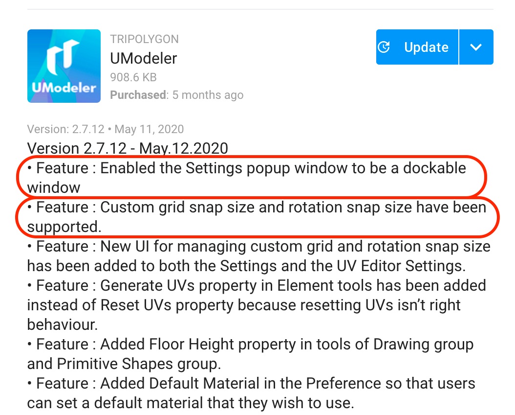 combatsheep's tweet image. 地味に嬉しい。
#UModeler
