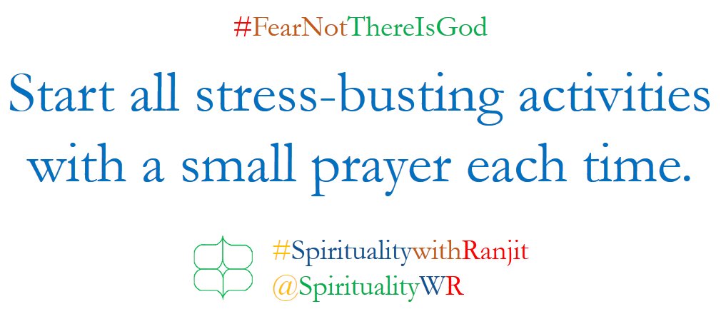 spiritualitywr's tweet photo. Tips from @helpguideorg:
Run in place or jump up and down. Dance around. Stretch or roll your head in circles. Go for a short walk. Squeeze a rubbery stress ball.
SWR tips:
Start all the above activities with a small prayer each time.
#FearNotThereIsGod https://t.co/z3BBb6Wpi0