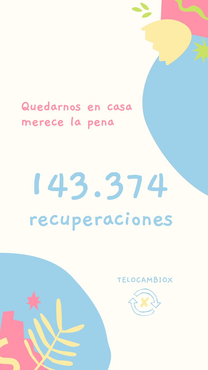 telocambiox's tweet photo. Quedándonos en casa salvamos vidas. Ya son 143.374 🌟 https://t.co/2YobH89z5j