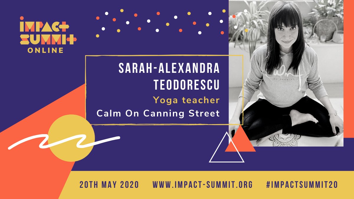 🧘 Wellness sessions 🧘

Take a moment to unwind and re-energise at #ImpactSummit20!

✨ <a href="/andrewjohnson/">Andrew Johnson</a>, Therapist &amp; Coach
✨ Helen Gillespie, Lane Yoga
✨ Ross Paterson, <a href="/SynergyGyms/">SynergyGroupFitness</a> 
✨ Sarah-Alexandra Teodorescu, Calm On Canning Street

More info 🔗 impact-summit.org/agenda
