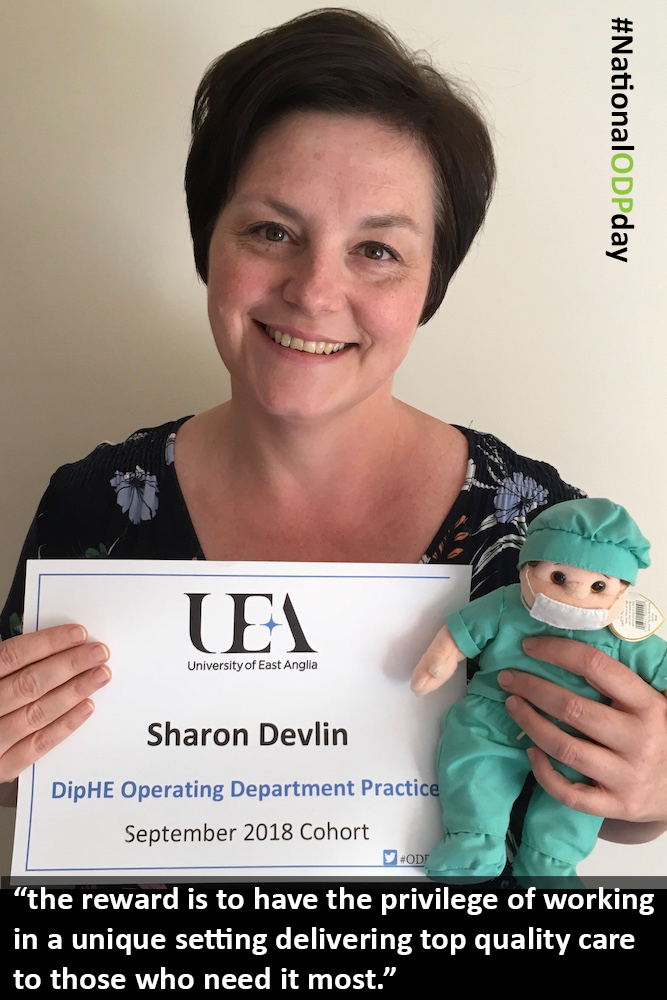 From alumni to current students. This is Sharon who is in our current 2018 cohort. Sharon helps us as a student worker at Open days and was recently included in a promotion to encourage more mature students to study at  @uniofeastanglia  #ODPday  #NationalODPday  #LoveyourODP