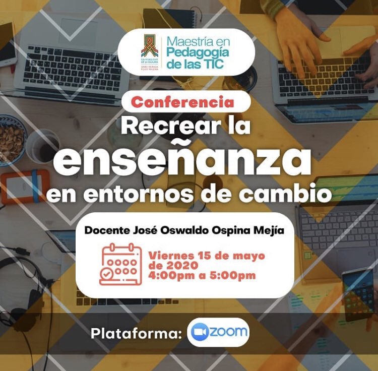 maaron12's tweet photo. Invitadísimos!  Link: https://t.co/fjapOoID4w  Preguntas email: rcuesta@uniguajira.edu.co @MpticV @MaestriaPTic @cuesta_rosalba @UniLaGuajira @Oswaldinho29 https://t.co/mT5xPLdZBX