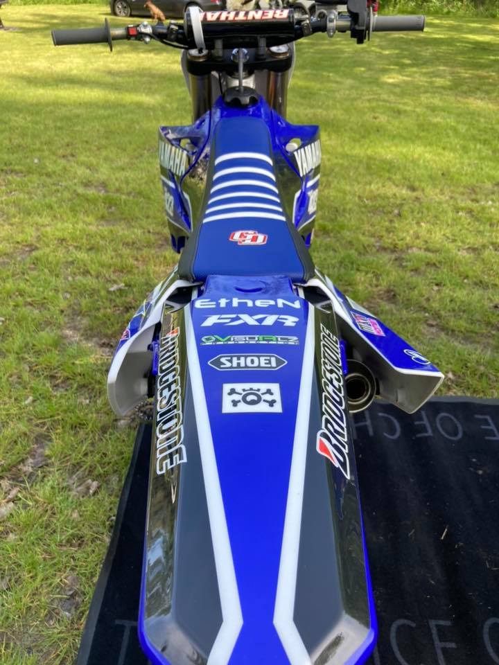 There's a @BridgestoneUK podium cap &amp; stickers up for grabs if you can correctly tell us who this bike belongs to 👍

We'll pick a winner next week 😎

#motocross #mxgp