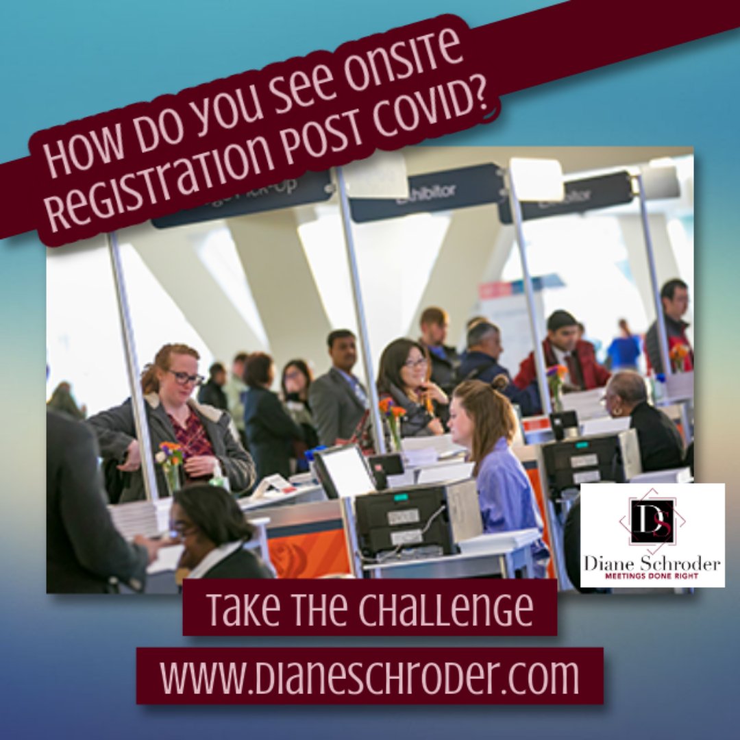 DianeCSchroder's tweet photo. Registration areas at conferences are going to be VERY different Post - Covid. Tell us how you see them.
https://t.co/QJ1CE0J5h6
#virtualevents #virtualmeetings #eventprofs #meetingprofs #meetings #eventaid #hotelmanagementschool #hospitalityschools #hospitalitytraining https://t.co/TUJiDrpwJB