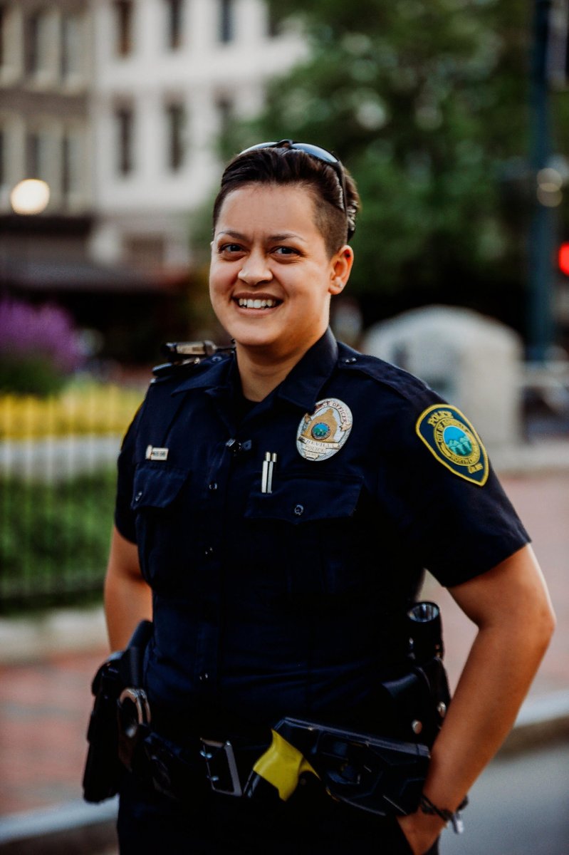 AshevillePolice's tweet photo. We would like to give a shout out to the Asheville Portrait Company for highlighting our officers as a part of the photographer's pandemic photo project. 
#CovidKindness #Community #Asheville #NationalPoliceWeek https://t.co/Bo76JdTusp