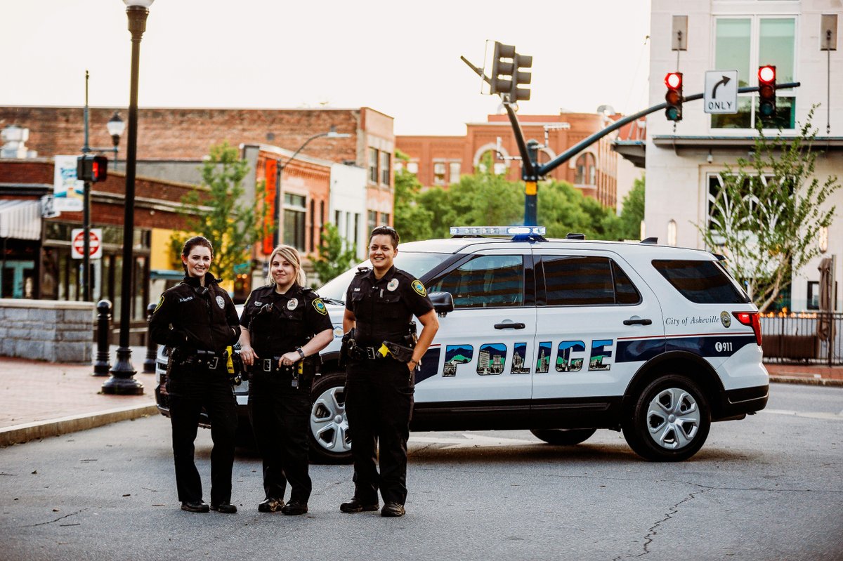 AshevillePolice's tweet photo. We would like to give a shout out to the Asheville Portrait Company for highlighting our officers as a part of the photographer's pandemic photo project. 
#CovidKindness #Community #Asheville #NationalPoliceWeek https://t.co/Bo76JdTusp