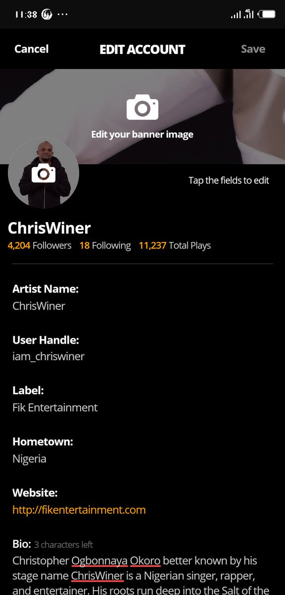 FikEntertainmen's tweet photo. Join the trend! Play #ABILITY from ChrisWiner's AudioMack. 2.92K PLAYS ALREADY πͺπͺ Don't forget to support him by following him, also share his singles on all social media platforms. Click the link below to play π§ #FikEntertainment https://t.co/OLgRwLNfR3 https://t.co/s0kp9ZDTYk