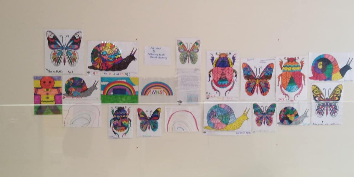 KPJA_FSW's tweet photo. Our children's artwork being proudly displayed at KGH #NHSThankYou #COVID19 #KPJA https://t.co/y7PNwSPE16