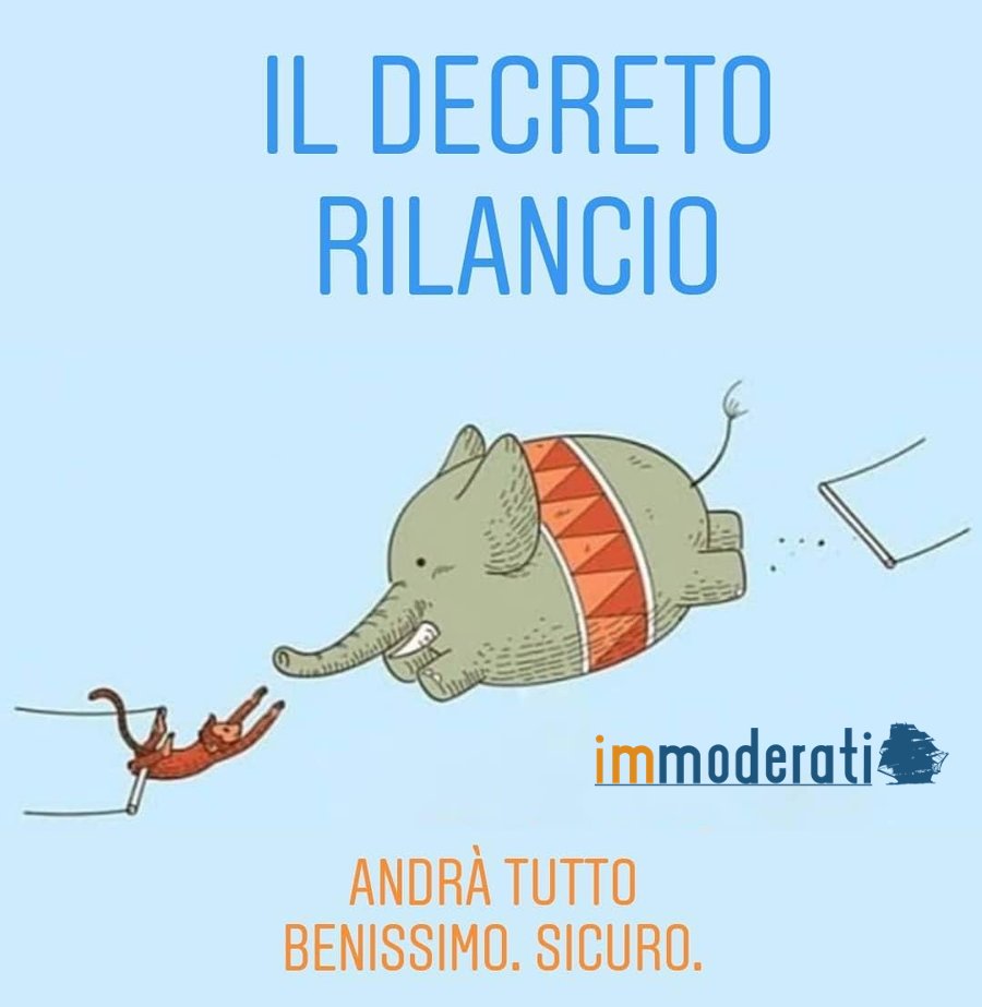 Immoderati's tweet photo. Il #DecretoRilancio secondo Gli @Immoderati.

In redazione stiamo già facendo le prove.

#Immoderati #GovernoConte #Decreti #Italia https://t.co/WA11RbdF0L