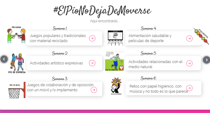 LuisAnguloEF's tweet photo. Compartimos la propuesta de Educación Física actualizada (9 semanas) del trabajo con @aguabos en el @CEIP_PioXII https://t.co/yuJ5QdSRQj
La iremos actualizando hasta final de curso.
#retosEF #edufis #ElPioNoDejaDeMoverse https://t.co/ceV3tt3uoK