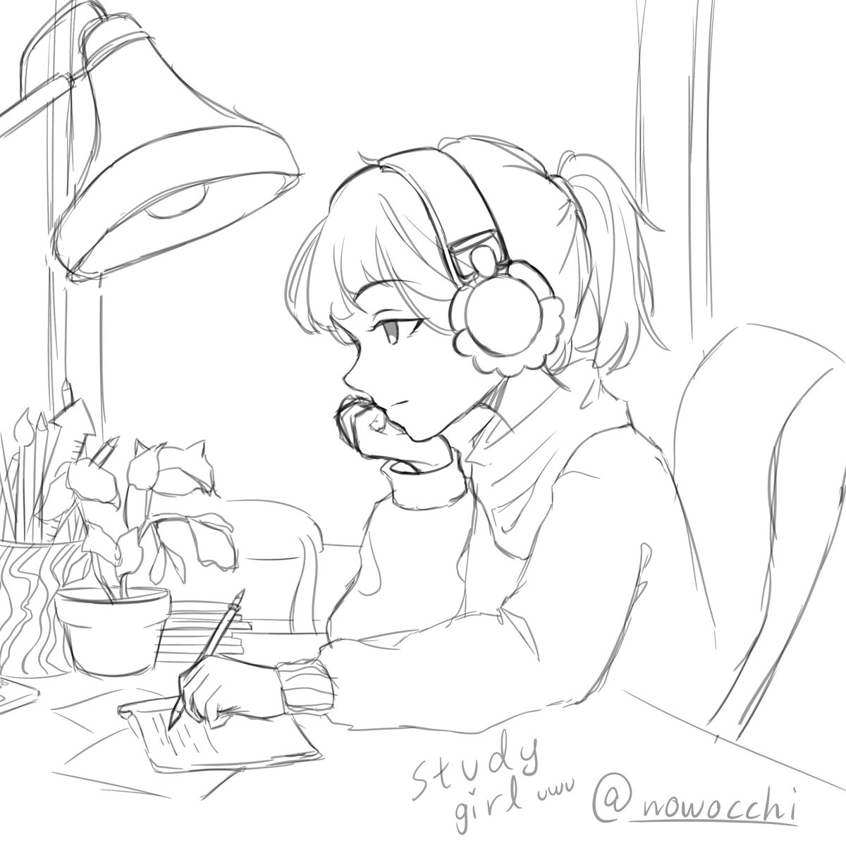 Lofi Study girl 😳✨✨ 