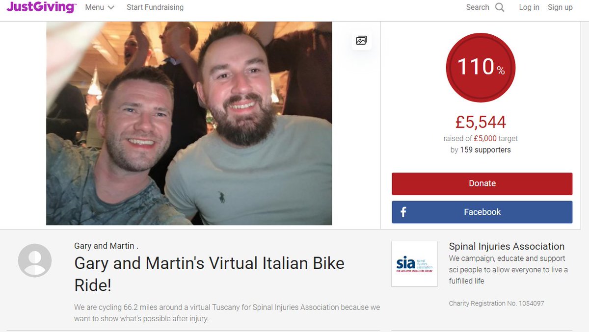 THANK YOU THANK YOU. Gary and Martin gave smashed their £5,000 fundraising target. Can you help them make it to £10,000? #garyandmartin justgiving.com/fundraising/ga…