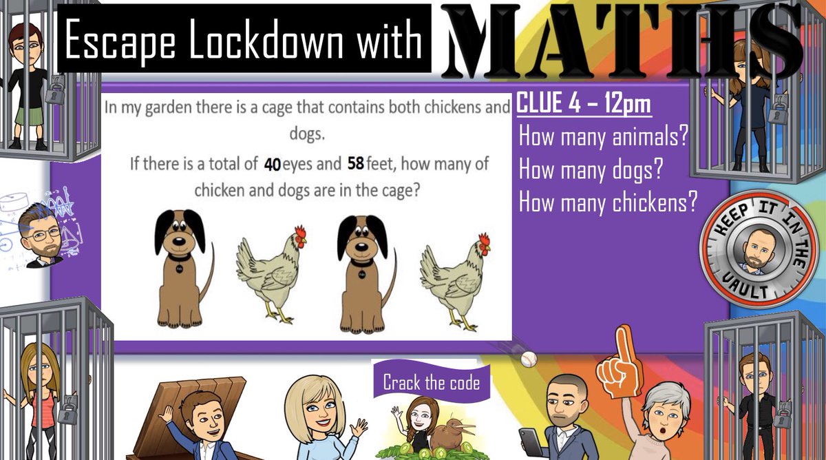 MortimerCC's tweet photo. #MathsTakeover ππ. Clue 4 - how many are there? #crackthecode #sortthesolution https://t.co/ADU0dnycR7