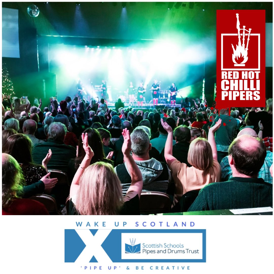Piping4Pupils's tweet photo. We are delighted to announce we have been planning a 𝐇𝐔𝐆𝐄 event in partnership with the world famous @chillipipers. All will be revealed tomorrow at 1pm 😎
‘𝐖𝐚𝐤𝐞 𝐔𝐩 𝐒𝐜𝗼𝐭𝐥𝐚𝐧𝐝’
#PipeBandsForSchools https://t.co/bkhR9oFsaz