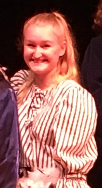 GenevaTheatre's tweet photo. Foreign exchange student, Sandra Gartler, blessed our stage with her presence for "Beauty and the Beast" as Babette.  Her sparkling personality, energy, and dedication to the GHS Theatre will be missed.  Safe travels and best of luck always from the thespians who love you!🪶❤️🎭 https://t.co/LMuyUtSH4O