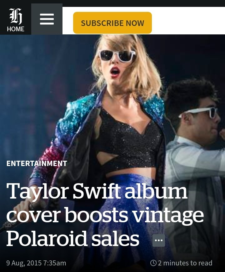 - Consequence of Sound called '1989' as 'the Thriller of the 2010s.'- The Polaroid-based aesthetic of 1989 has been credited with giving vintage cameras a huge boost in sales.- Spotify launched a social media campaign requesting Swift to release 1989 on the platform.