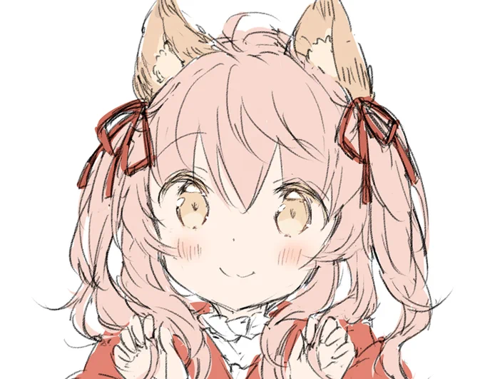 オオカミちゃんのツインテ途中 
