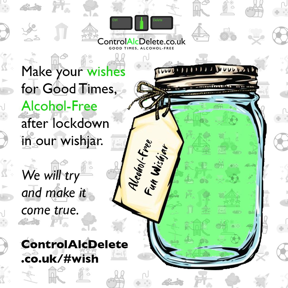 CtrlAlcDelete's tweet photo. COMPETITION: Share this post, and make a wish for Good Times, Alcohol-Free after Lockdown on https://t.co/ERhh52ydIe. We will be selecting our favourite wishes and send you and your loved ones for a day-out wherever you like! https://t.co/Cz4l9RuNmV