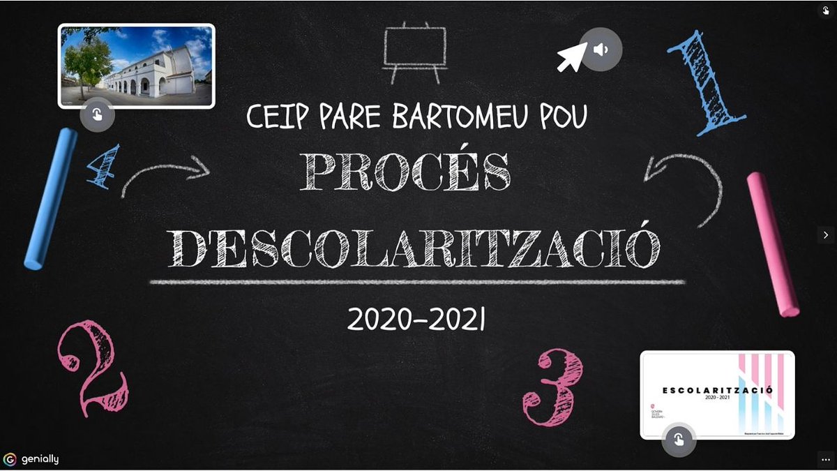 NOVETAT!#procésescolarització.Per facilitar el procés a les FAMÍLIES interessades hem creat una #presentacióinteractiva amb la informació necessària per fer #tràmitsescolarització i conèixer el funcionament i aspectes que caracteritzen el nostre centre view.genial.ly/5eb2aa52ed67d2…