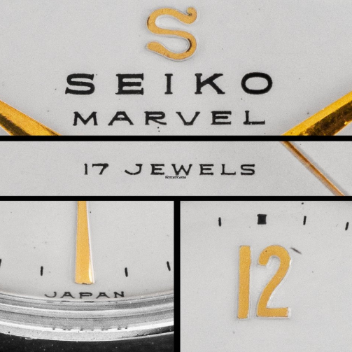 La Marvel sera déclinée en de très nombreuses variations de cadrans et de styles, montrant l’entrée de Seiko dans une ère moderne. On retrouve ainsi des modèles plus ou moins haut de gamme, alliant l’acier ou le plaqué or avec de nombreuses variations.