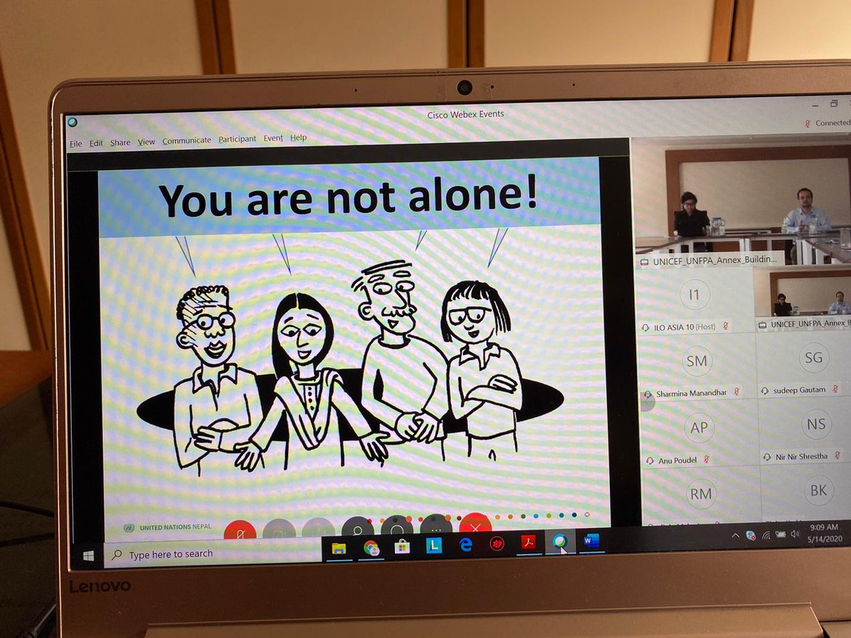 Binita_Karkii's tweet photo. A webinar on 'Mental health and wellbeing' has successfully conducted with the young volunteers of #V4Action campaign from all provinces. Dr Kedar from #WHO addressed the issues on anxiety and stress raised by the volunteers.
It's important to take care of your mental health. https://t.co/9R373wNZO9