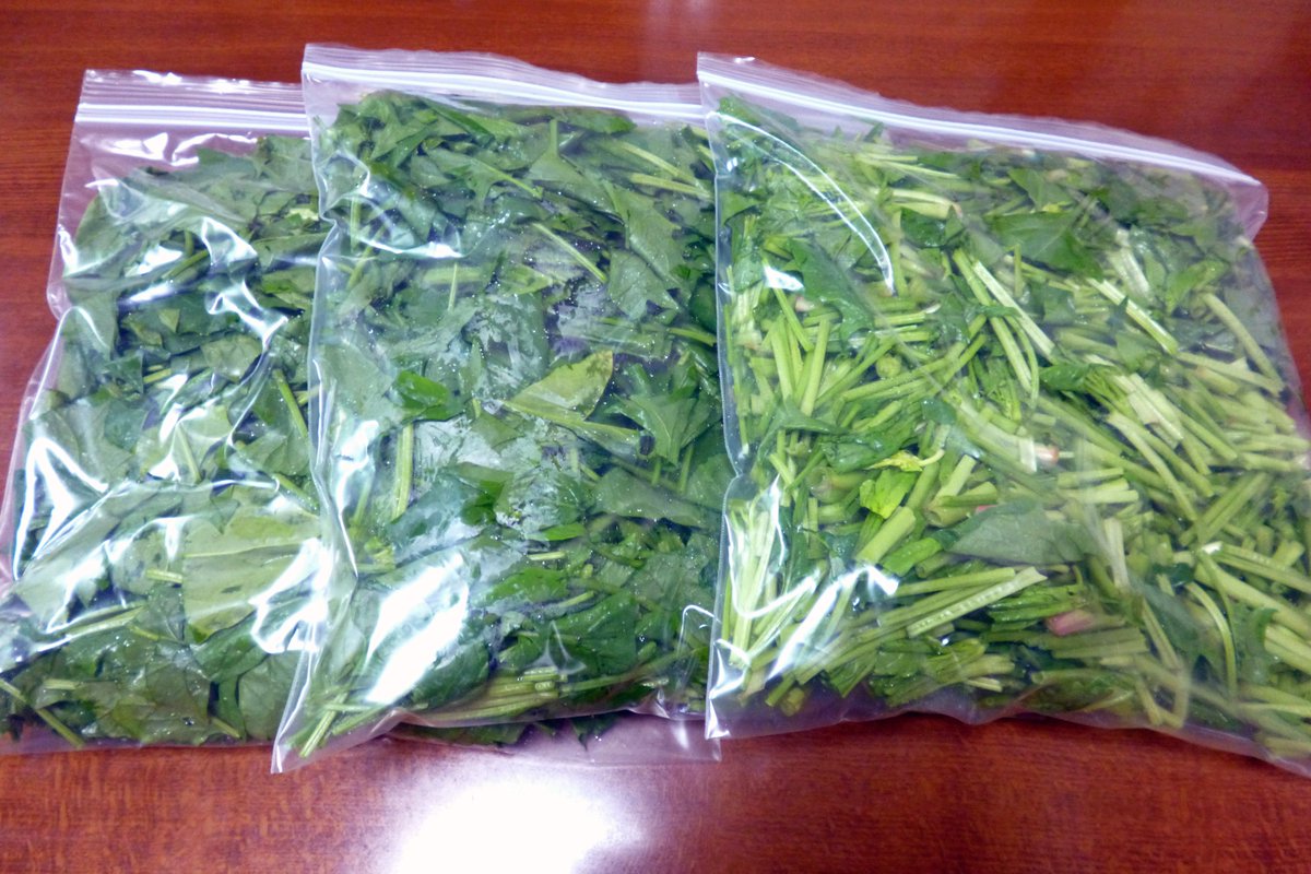 ほうれん草大量消費