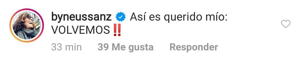 PreviouslySerie's tweet photo. #LosHombresDePaco

⚠️ATENCIÓN⚠️

Neus Sanz CONFIRMA que REGRESA a #LHDP como Rita Peláez.

La actriz ha comentado en el post de @instagram de @NietoPepon con un claro:

“Así es querido mío: VOLVEMOS” https://t.co/TJCq2KwtWK