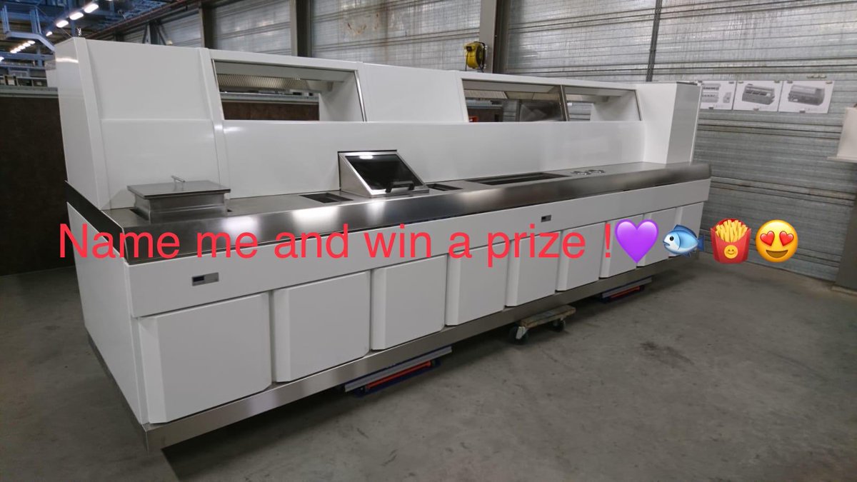 Super excited to getting this magnificent beauty delivered and installed on Monday 🤩🤩 competition to name this on our Facebook . 💜😍🐟🍟 #fishandchips #soon #kfe