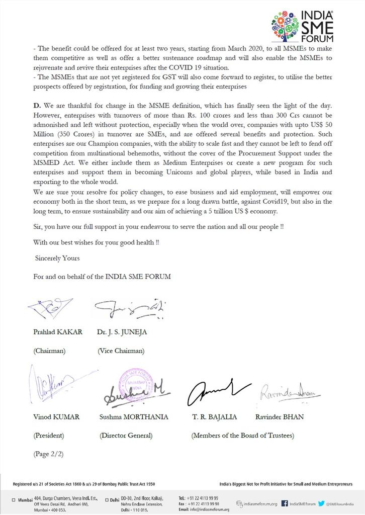 SMEForumIndia's tweet photo. Some critical issues of MSMEs for the kind consideration of our PM Modi ji
#AatmaNirbharBharatPackage
#IndiaSMEForum https://t.co/37o0IgGQZd