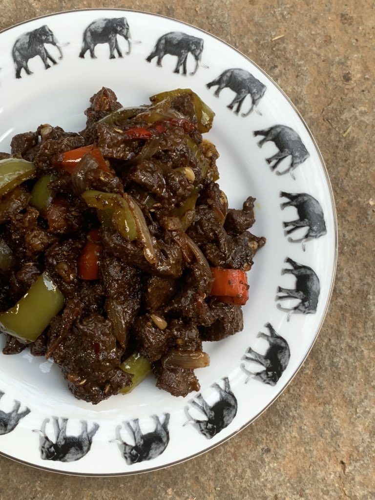 Dinner today is this delicious and spicy devilled beef with some parotas. This also made for a great snack with that IPA 