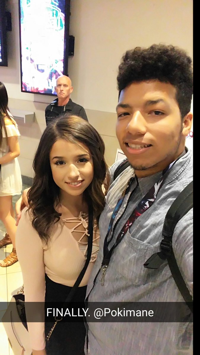 KayZeKay's tweet photo. Happy Birthday to @pokimanelol! That body guard was def doing his job. https://t.co/ycrrCRvOfs