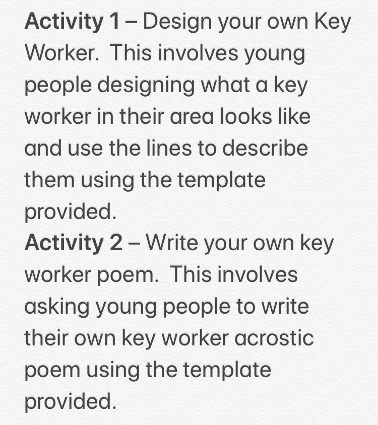 AirdrieDyw's tweet image. Get involved in the #DYWKeyWorkers campaign and help make young people more aware of the various types of jobs and the skills/qualities required.  Complete the templates provided and tag your entry using @DYWLED and @AirdrieDyw