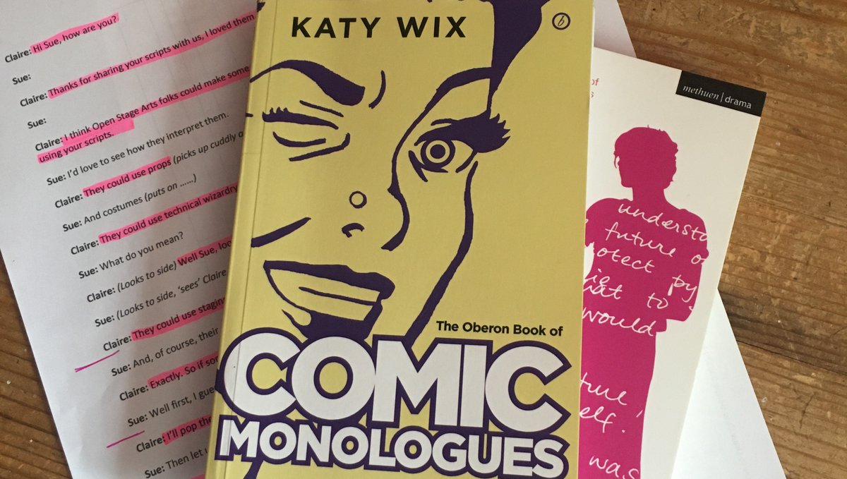 Openstagearts's tweet photo. You don't have to memorize your script to take part in the Open Stage Arts #monologue challenge. You could film in stages, or with script in hand. Get in touch if you would like to take part @WixKaty @OberonBooks #staycreativeathome #onlinemonologue #virtualmonologues https://t.co/82ultWARPd
