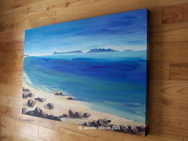 Some of my landscape paintings - Scotland - Arisaig - also some wall art in an Italian restaurant in Glasgow - and some pictures of the River Tay in the centre of Perth

jenniferwilsonart.co.uk/landscapes.html
