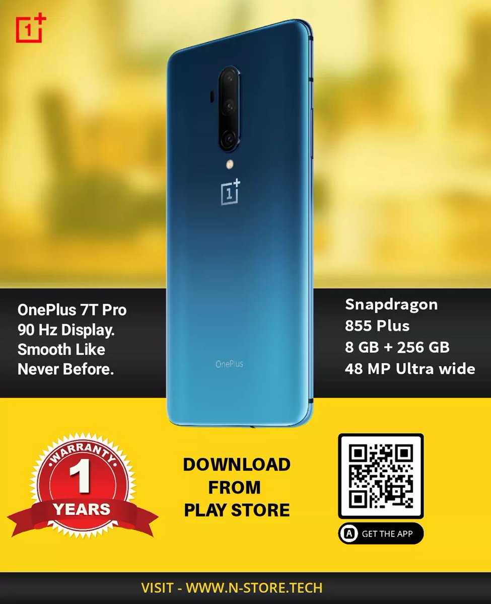 OneplusIraq's tweet photo. OnePlus 7T Pro 😍
بضمان حقيقي OnePlus Care مجاني لمدة عام.
بە گەرەنتی ڕاستەقینە OnePlus Care تا یەک ساڵ بێبەرامبەر. سوودمەند بە
#ObePlus7TPro #OnePlusIraq #NeverSettle https://t.co/VFTRv2PRLX