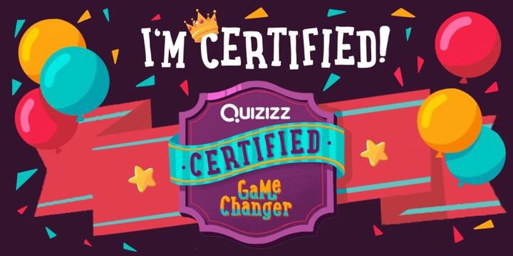 MrsFogiel's tweet photo. I’m officially a @quizizz certified game changer! I’ve talked the talk all year at school so I figured, I might as well earn a badge for it! https://t.co/ELlA7Jle6I
