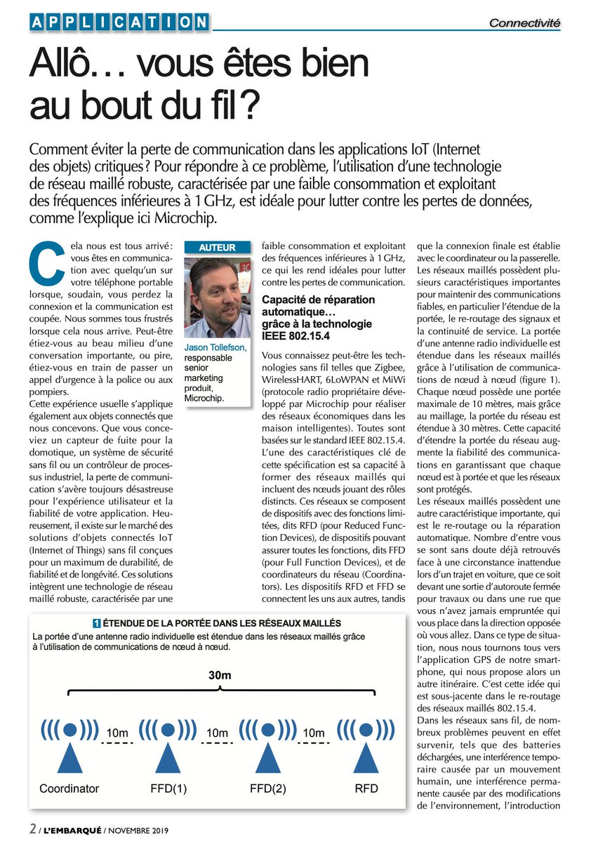 lembarquemedia's tweet image. &quot;Allô... vous êtes bien au bout du fil ?&quot;, un article de @MicrochipTech à lire sur le site de L&apos;Embarqué @lembarquemedia #IoT #subGHz bit.ly/2LueqXf