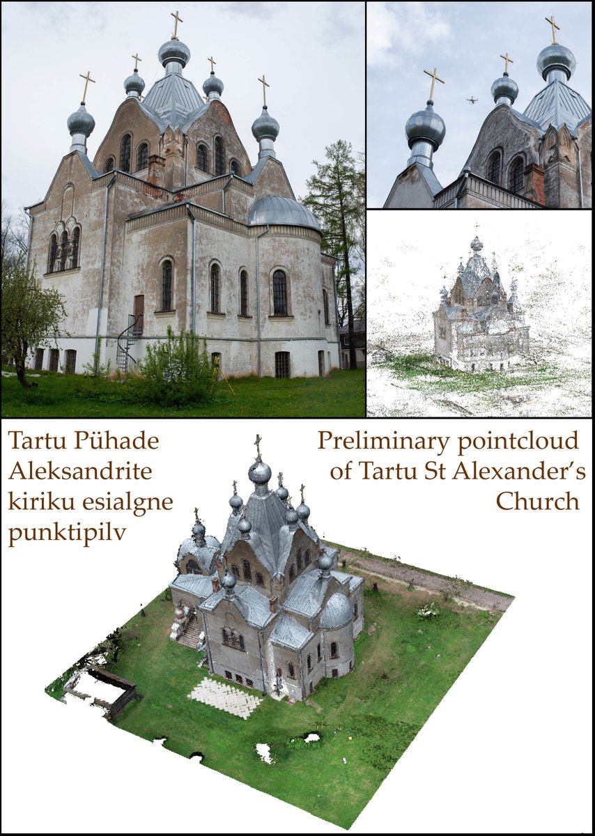 Archaeovision's tweet photo. Yesterday we spent a day scannig St Akexander Church in Tartu Estonia. Today fun contiues in Kolga Manor. https://t.co/Z1gAeFJkHF