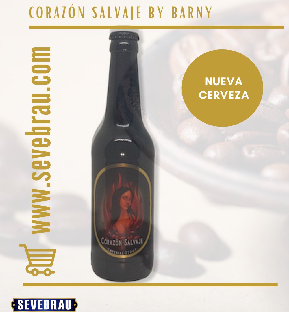 🆕🍺Corazón salvaje By @pianobarny👍👇
🛒Ya en nuestra tienda online.
➡️imperial Stout con chile y café ☕️arábica.
➡️7.9º
➡️Ligeramente picante y excitante , rico sabor a ☕️ y 🌶.
Descúbrela desde hoy en sevebrau.com.
•
•
#sevebrauencasa #consumelocal
