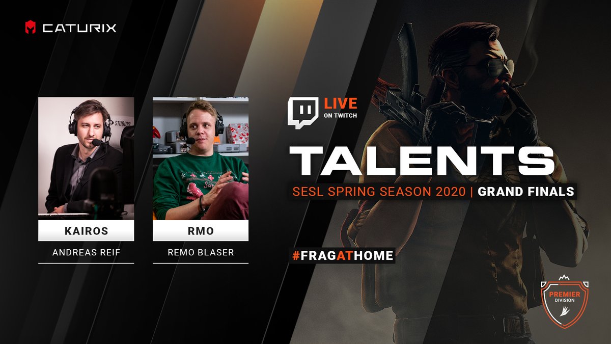 esportsleaguech's tweet photo. 😎 Never change a running system. We are happy to have our #CSGO caster duo @Kairos_Cast &amp; @remoblaser leading the show for you once again! 🎙️

You can look forward to precise analyses and crisp comments.

#SESLSpringSeason🌺 #GrandFinals #StayAtHome #CheerAtHome #FragAtHome 🏘️ https://t.co/0BKRpOdDDY