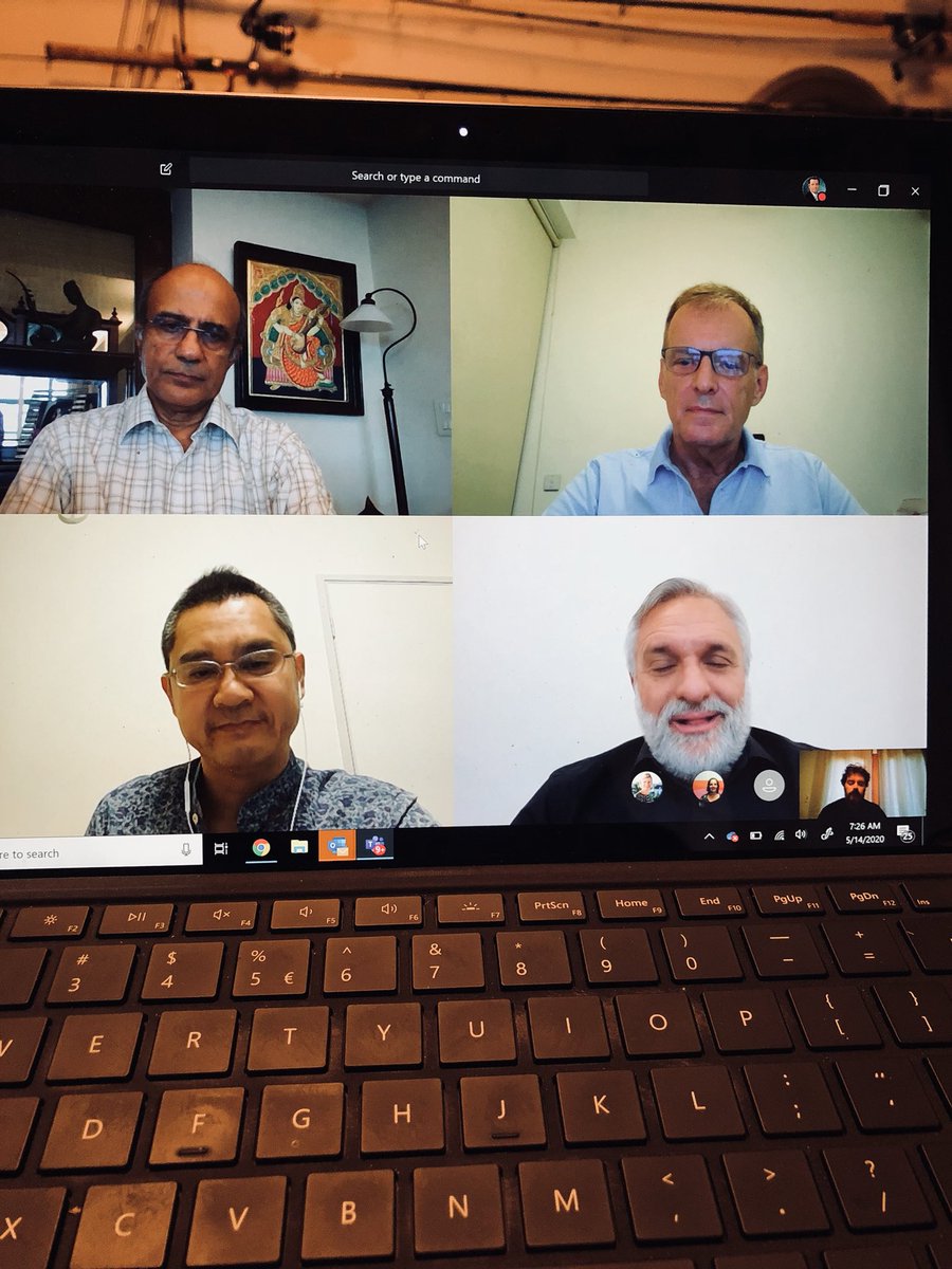 HughCWelsh's tweet photo. So much fun this morning making videos with my fellow @DSM regional Presidents discussing the efforts underway to provide all @DSM employees worldwide &amp; their families essential nutritional supplements to improve their immunity in the midst of the #COVID19 health crisis #OneDSM https://t.co/7oNZ5hSidJ