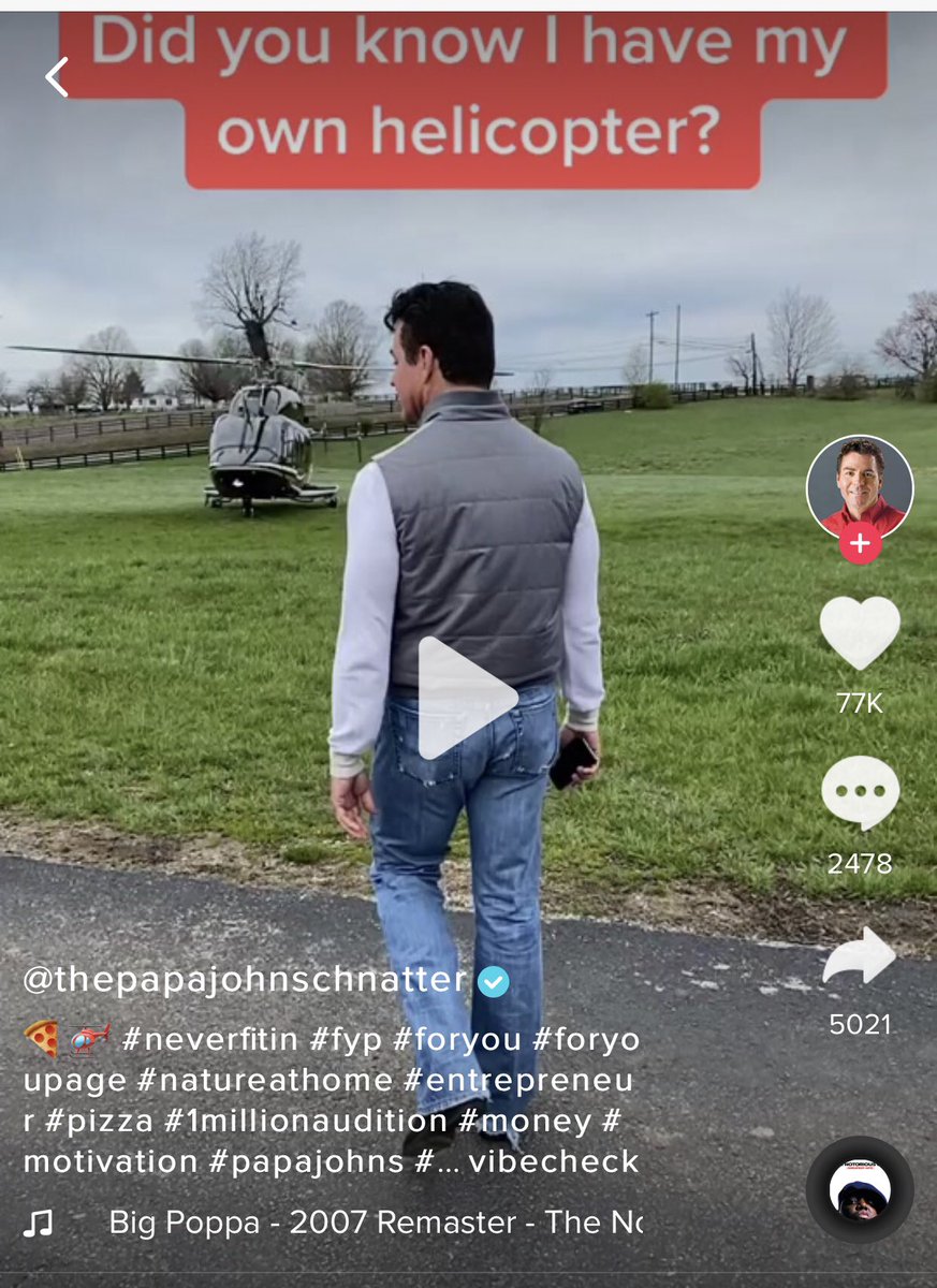 terrymeiners's tweet photo. 🍕 PAPA TONE DEAF 🍕 While #COVID19 creates massive death tolls, record unemployment, food lines, and suicides, ousted pizza schlub @iampapajohn offers views inside his mansion. #totaldickmove 📸 story: https://t.co/UmMB08x2n9 “Did you know I have my own helicopter?” 🙄 https://t.co/UP7PSfk8KA