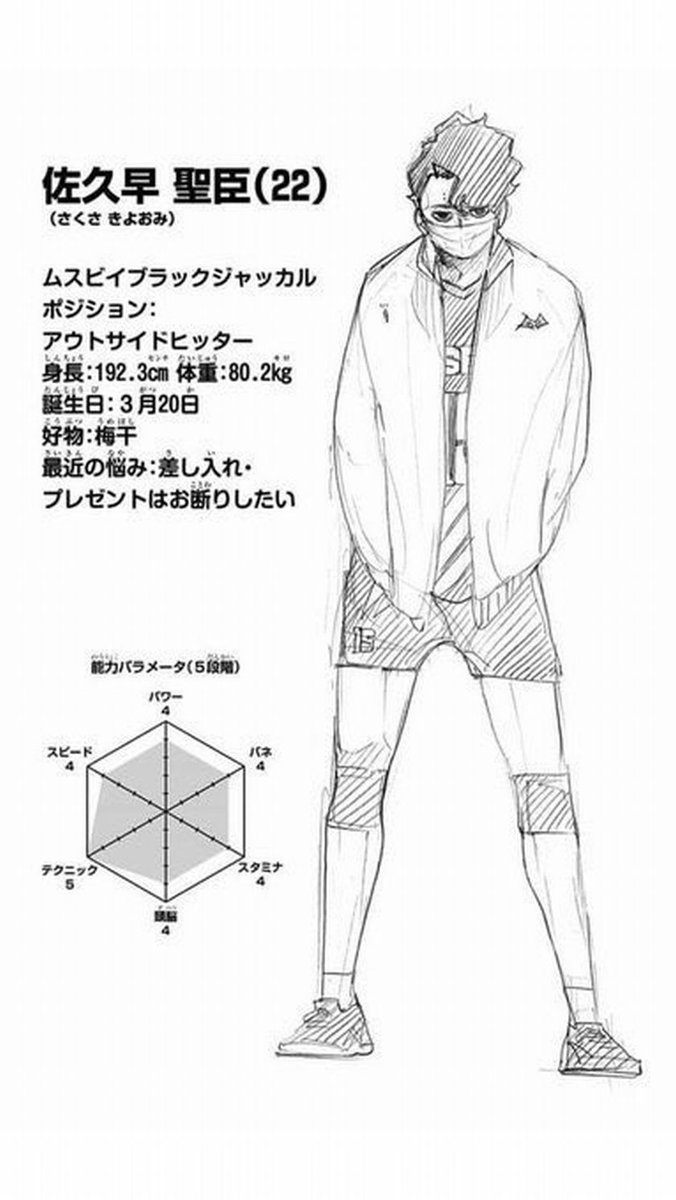 嘲笑のひよこ すすき Sur Twitter ハイキュー 第43巻読了 佐久早君の誕生日公開ー Hq Anime ハイキュー 3月日は佐久早聖臣の誕生日