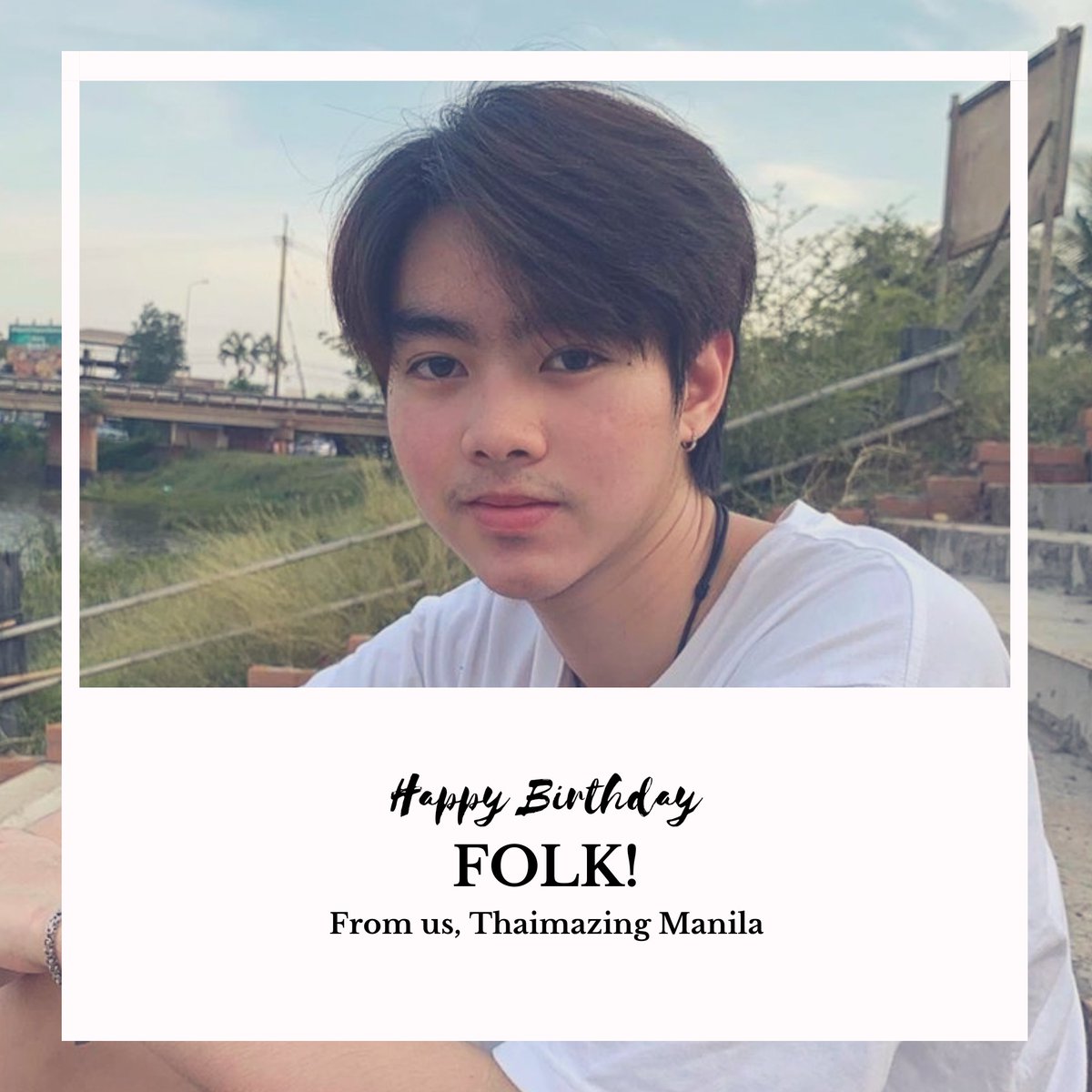 ThaimazingMNL's tweet photo. Happy Birthday, Folk!

Touch Inthirat is a Thai actor also known as Folk. He debuted in "If I Love A Boy." Folk is known for his role "Yong" in "Thank God It's Friday."

From us,
Thaimazing Manila https://t.co/3gKhDyAjuo