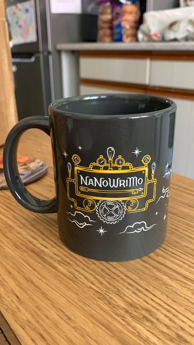 EBurrellAuthor's tweet photo. Pretty chuffed that my #NaNoWriMo mug arrived todayβοΈ...I have a mug obsession. I will not apologise for it π #thiswriterlovesmugs #mugobsession #timefortea #WritingCommunity https://t.co/zwBPrTiU18