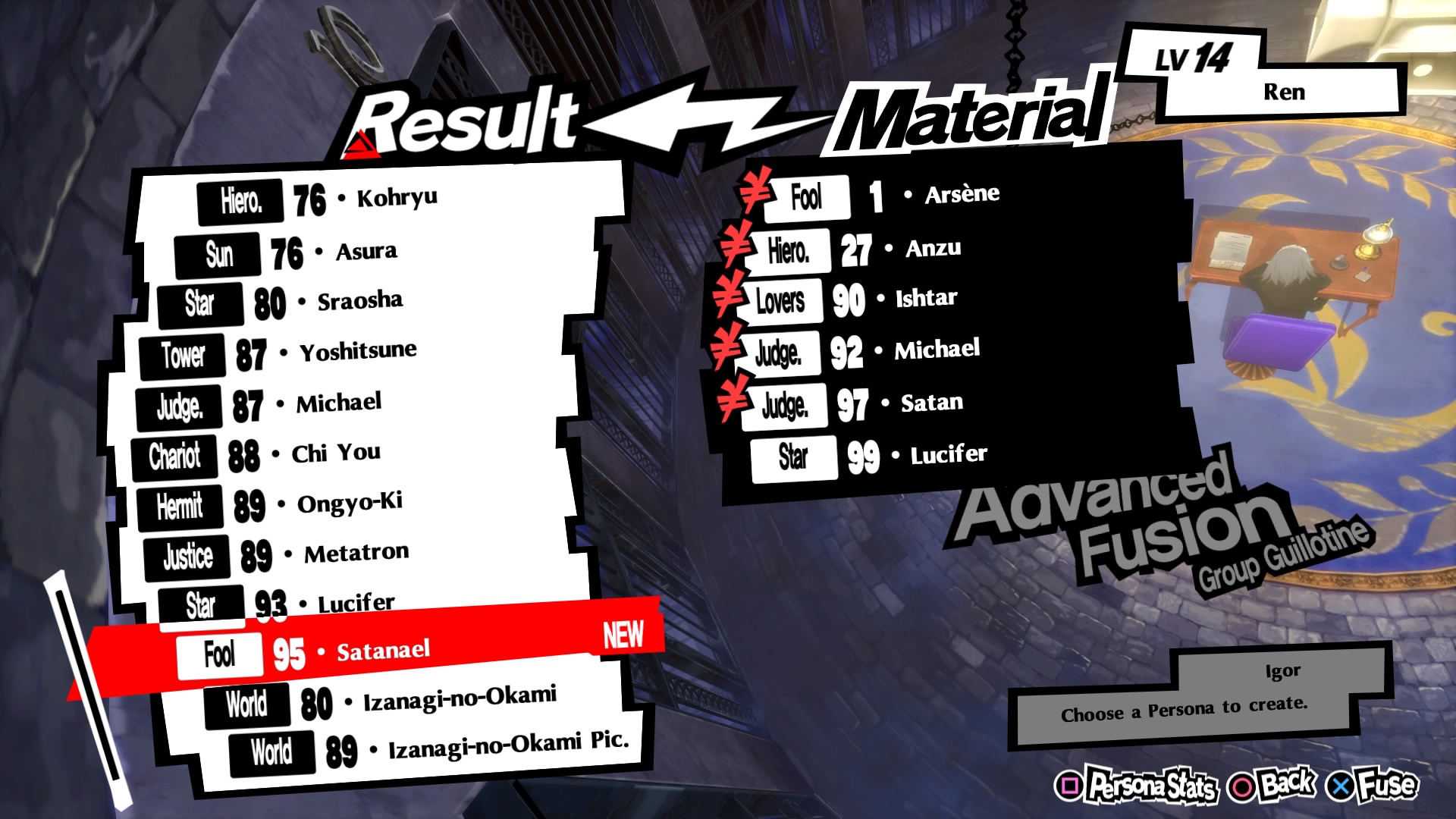 Persona 5 Royal: How to Fuse Satanael