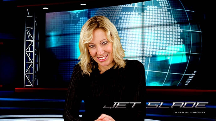 JetSlade's tweet photo. Really nice #screengrab of Sarah in the #newsroom on the set of @JetSlade #riseoftheblackhood 🎬 🎥 🎭 📰 📸 
#filmmaking #solofilmmaker #edmahoo #indiefilm #onset https://t.co/uwBv0Rg2ka