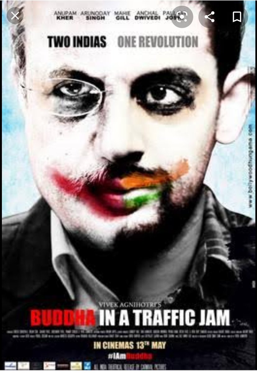 Just finished watching #buddhainatrafficjam ... Salute you sir @vivekagnihotri every frame was awesome.but most touched part is initial few frames (Bastar 2000 BC and Bastar 2014 AD). Its beyond words..
Eye opening reality. thanks @AnupamPKher @arunodaysingh7 for superb acting.